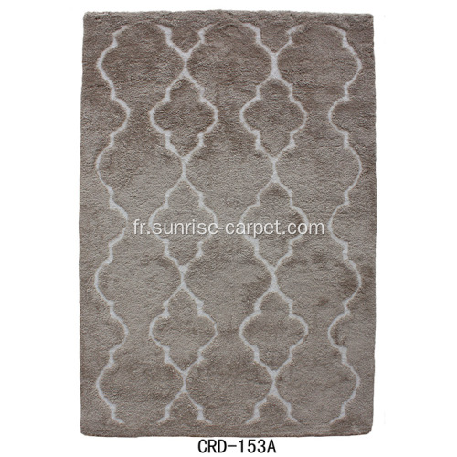 Tapis en microfibre doux Motif haut et bas